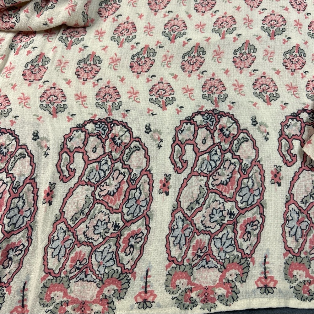 Lucky Brand Floral Print Women's Medium Top - Picture 8 of 12
